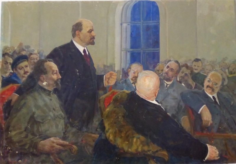 Выступление Ленина на собрании